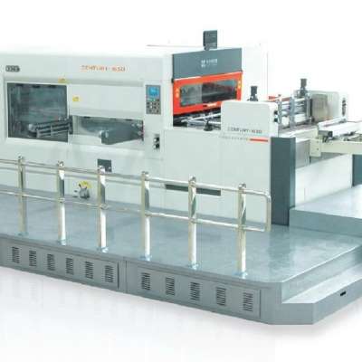 fully automatic flat bed die cutting machine with stripping